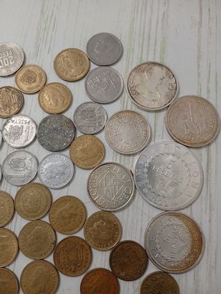 Lote de monedas antiguas vendo o cambio