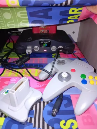 Nintendo 64 1 pad Controller Pak e Transfer Pak 