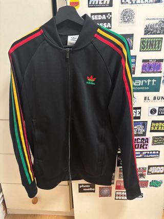 Chaqueta Adidas Rasta Negra Multicolor