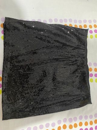 Falda negra lentejuelas