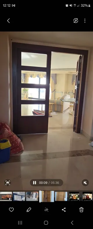 Puertas de paso de madera con cristal