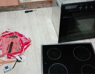 Cambio de vitrocerámica, horno y campana extractor