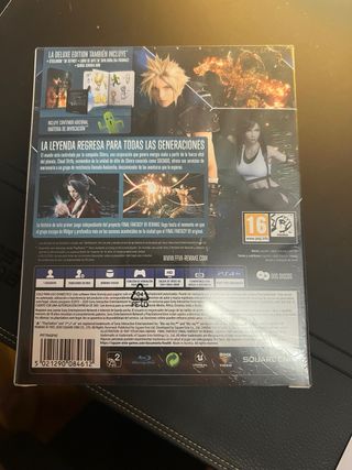 Final Fantasy VII Remake y Rebirth precintados pal