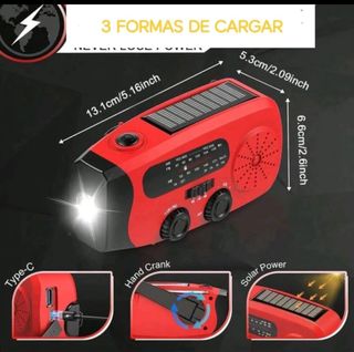 Radio cargador con linterna nueva a estrenar