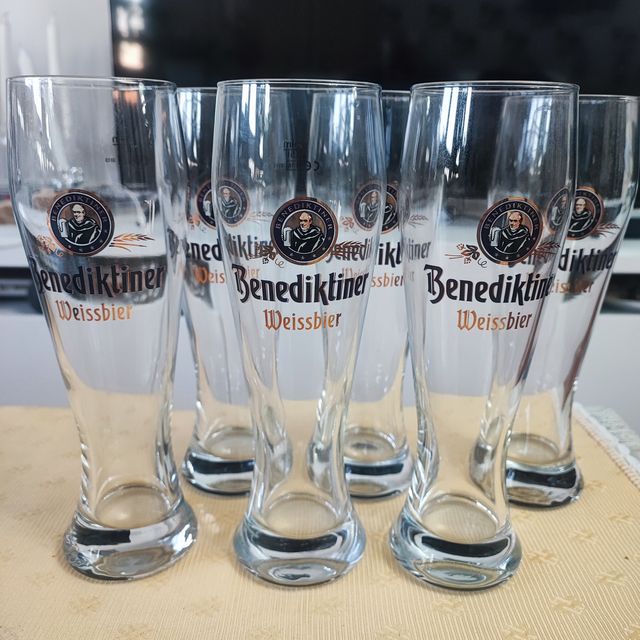 6 Vasos Cerveza Benediktiner 0.5L