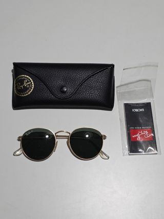 Gafas de Sol Ray-Ban RB3447 Round Metal Doradas