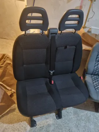 Asientos Dobles Coche Negro