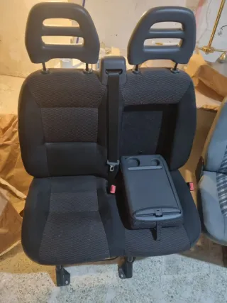 Asientos Dobles Coche Negro