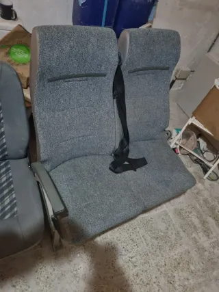 Asientos Dobles Coche Negro