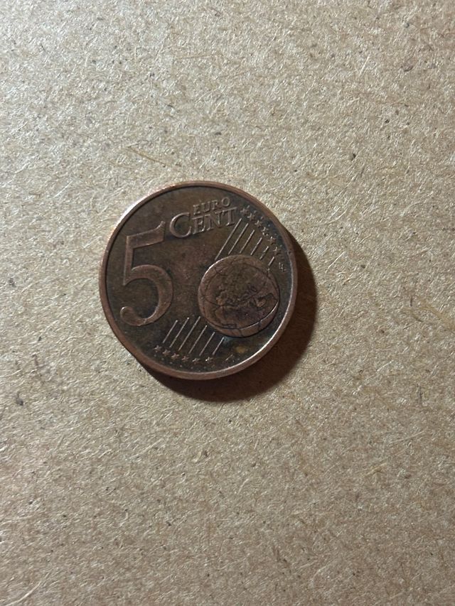 Moneda 5 céntimos Euro Eslovaquia 2009 error