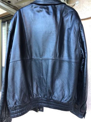 Chaqueta de cuero KONICA negra