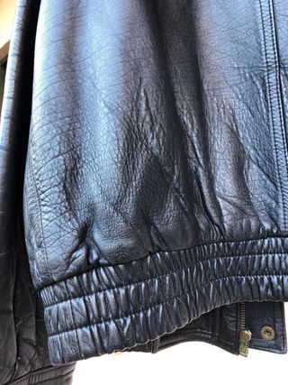 Chaqueta de cuero KONICA negra