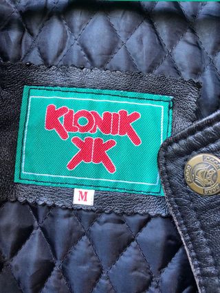Chaqueta de cuero KONICA negra