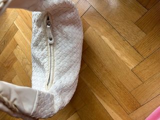 Bolso Hobo Vintage Trenzado Beige