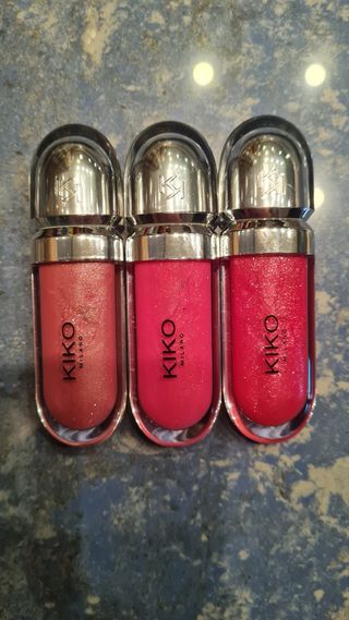 Set 3 Kiko Milano 3D Hydra Lip Gloss