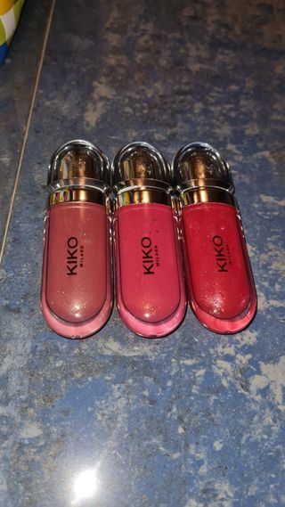 Set 3 Kiko Milano 3D Hydra Lip Gloss
