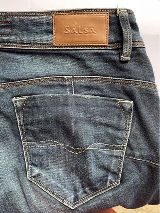 Pantalón vaquero push-up Salsa azul