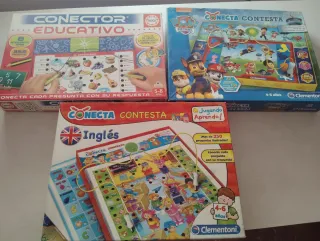 Lote 3 Juegos Clementoni Conecta Contesta