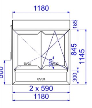 Ventana PVC doble cristal