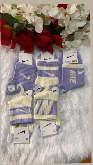 Pack 5 pares calcetines Nike morados