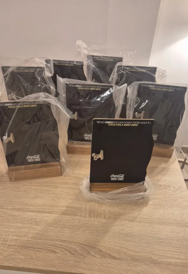 Pack 8 Pizarras Coca Cola Mesa nuevos