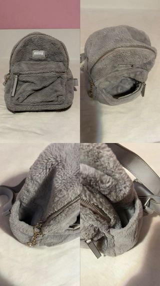 Mochila Mustang pelo gris