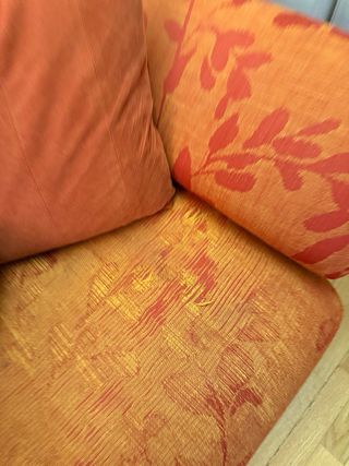 Sofá cama 2 plazas naranja