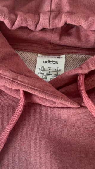 Sudadera Adidas granate con logo