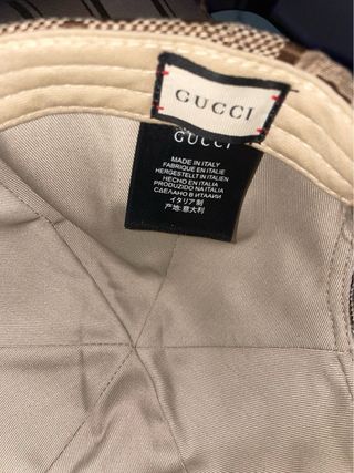 Gorra Gucci Beige y Marrón