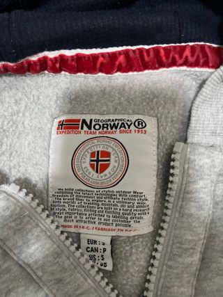 Sudadera Geographical Norway Oficial Gris