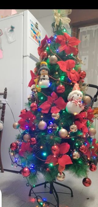 Árbol de Navidad decorado