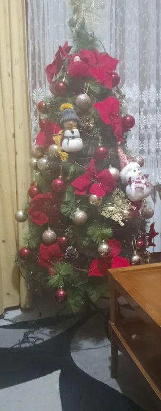 Árbol de Navidad decorado
