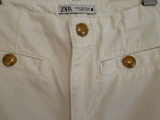 Pantalón ancho blanco Zara