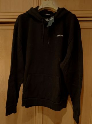 Sudadera Hollister Hombre XL Negra