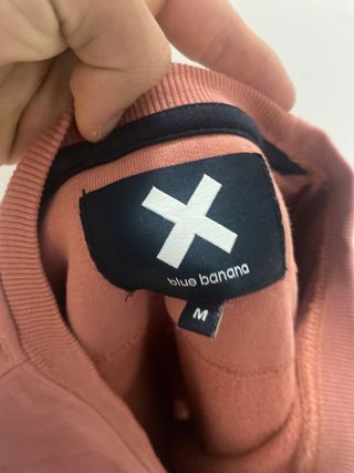Sudadera Blue Banana Rosa Talla M