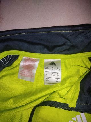 Chaqueta Adidas verde lima T. 13-14 años