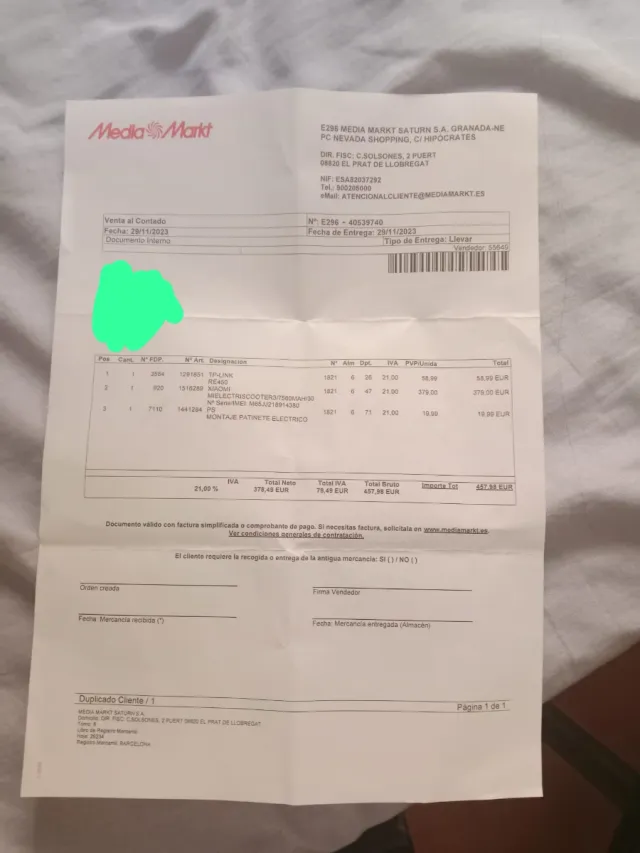 Patín Xiaomi Mi 3 Vinilado Batería Nueva