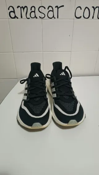 Zapatillas Adidas Running Hombre Negras Blancas