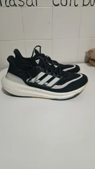 Zapatillas Adidas Running Hombre Negras Blancas