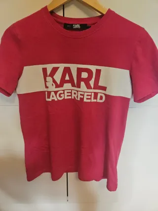 Camiseta Karl Lagerfeld Rosa Talla XS