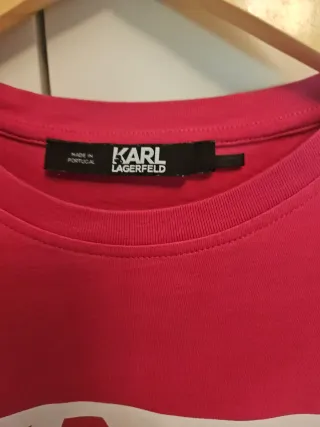 Camiseta Karl Lagerfeld Rosa Talla XS