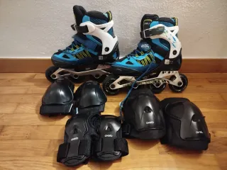 Patines en línea Oxelo + Protecciones
