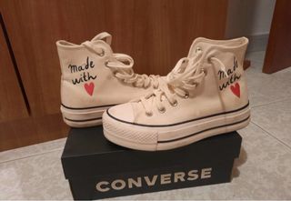 Converse San Valentín Blancas Talla 36,5
