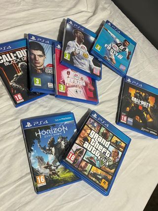Lote Juegos PS4: FIFA, Call of Duty, Horizon, GTA 