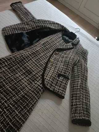 Conjunto Vestido y Chaqueta Tweed