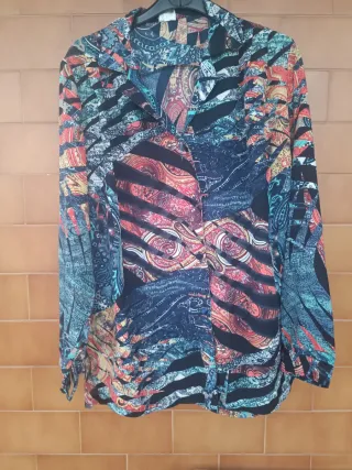 Camisa vintage multicolor