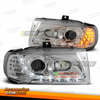 FAROS DAYLIGHT CROMADOS aptos para SEAT IBIZA/COR