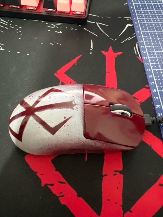 Ratón Logitech Pro X Superlight Rojo/Blanco