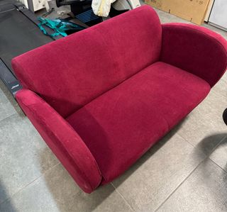 Sofá de diseño 2 plazas rojo