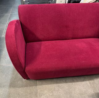 Sofá de diseño 2 plazas rojo